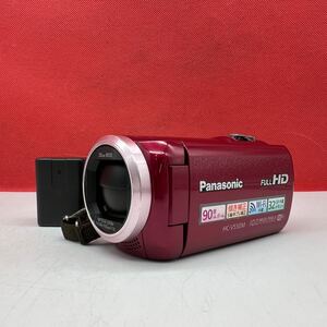 ♪ Panasonic HC-V550M デジタルビデオカメラ レッド 28mm WIDE OPTICALZOOM 2.06-103mm F1.8 レンズ 動作確認済 バッテリー パナソニック