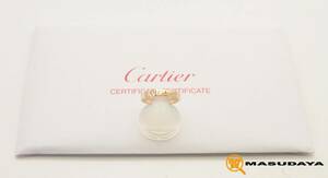 ◆◇【美品】Cartier カルティエ エングルーブド 1P ダイヤモンド リング 750/K18PG◇◆