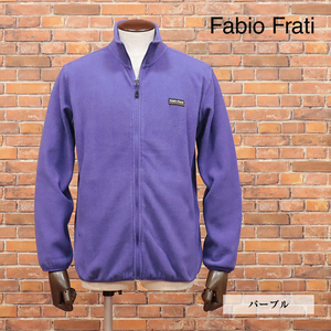 1円/秋冬/Fabio Frati/Mサイズ/フリース トラックジャケット あたたか 保温 無地 快適 ブルゾン 新品/紫/パープル/jt208/