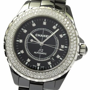 シャネル CHANEL H2014 J12 12P ダイヤベゼル 自動巻き メンズ _808914