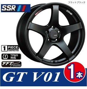 4本で条件付送料無料 1本価格 SSR GTV01 FBK 18inch 5H100 8.5J+44 86 BRZ ブレンボ インプレッサ STI GDB キャリパー対応