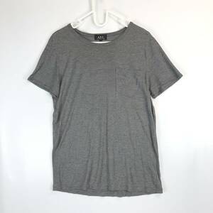 A.P.C. アーペーセー 半袖ポケットTシャツ レーヨン100 グレー系 XSサイズ APC