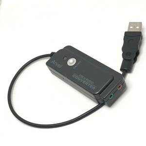 送料無料 USBオーディオインターフェース USB to オーディオ 入出力コンバータ 動作良好 Arvel HAMU02BK