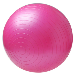 バランスボール 55cm フィットネスボール ピラティスボール 椅子 ヨガ 滑り止め 厚い ピンク