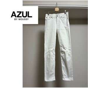 AZUL BY MOUSSY ホワイトスキニーデニム M