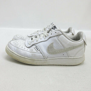 Q■【24.5cm】ナイキ/NIKEコートビジョンCOURT VISION LO VDAYレザーシューズ■白LADIES/77【中古】中古】