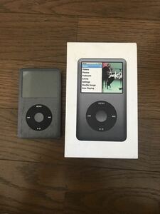 iPod classic 120GB BLACK MB565J/A ジャンク品+箱その他付属品付き