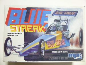 未組立 希少 MPC トップフューエル ドラッグスター ブルー ストリーク ブレーキシュート付き Top Fuel Dragster Blue Streak 1998年製造