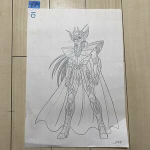 管98 聖闘士星矢 原画（下書き原画コピー) 乙女座のシャカ 当時物・貴重な品！！