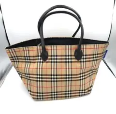 BURBERRY チェック柄 ナイロンハンドバッグ トートバッグ