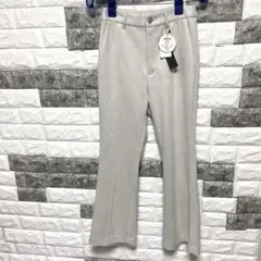 【JEANASIS 】ジーナシス新品タグ付きストレッチ フレアパンツSベージュ