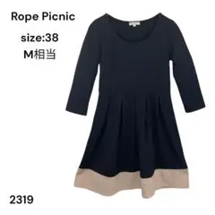 ロペピクニック　Rope picnic ワンピース　ひざ丈　38 かわいい