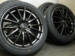 ■USED■VERTEC ONE Longbeak 18インチ(1870+48 5H PCD114.3)＆新品タイヤ215/45R18 4本■セレナ/アクセラ等■