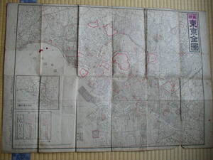 最新東京全図 中島萬吉 明治39年 東京名所並に電車道早ワカリ