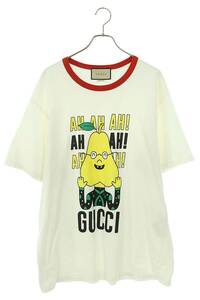 グッチ GUCCI 703449 XJEIY サイズ:XL ロゴプリントTシャツ 中古 BS99