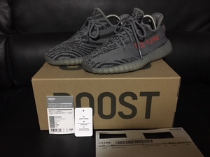 ★ adidas. YEEZY BOOST. 350 V2. Gray/Borang/Digsogr. ベルーガ中古美品 ★