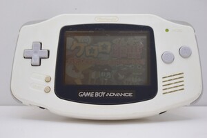 動作品 GBA ゲームボーイアドバンス 本体 ホワイト AGB-001 ニンテンドー 任天堂 Nintendo ゲーム RO-375KT/507