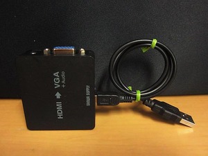 ジャンク SANWA SUPPLY サンワサプライ HDMI VGA 変換コンバーター VGA-CVHD1 【d】