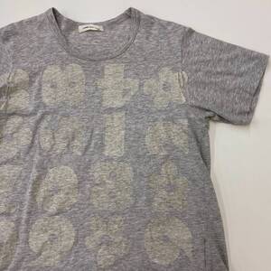 AD2001 数字プリント COMME des GARCONS Tシャツ グレー 花 コムデギャルソン 半袖 カットソー Tee 00s VINTAGE archive 3080254