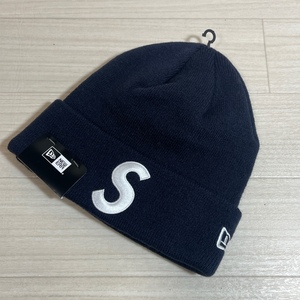 Supreme×New Era/シュプリーム×ニューエラ/新品タグ付き/23FW/New Era S Logo Beanie/Sロゴ ビーニー/ニットキャップ/ネイビー