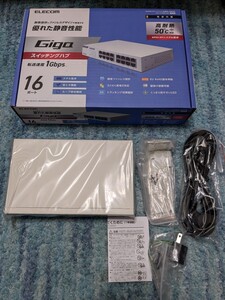 0610u1143　エレコム スイッチングハブ ギガビット 16ポート 電源内蔵 金属筺体 EHC-G16MN2-HW