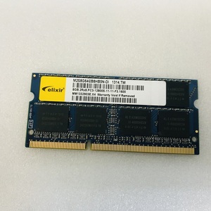 ELIXIR CFD 2RX8 PC3-12800S 8GB DDR3-1600 8GB DDR3 ノートパソコン用メモリ 204ピン ECC無し DDR3 LAPTOP RAM 中古動作確認済み