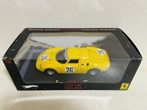 1/18 HW エリート フェラーリ 250LM #26 1965 yellow Ferrari Hotwheels ホットウィール