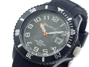 アバランチ AVALANCHE クオーツ 腕時計 AV-100S-BK-40 ブラック ブラック