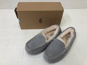 ⑫【新品未使用】UGG ANSLEY アグ アンスレー レディース ムートンブーツ 25.0cm ライトグレー