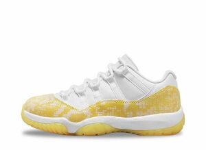 Nike WMNS Air Jordan 11 Retro Low "Yellow Snake Skin" 28cm AH7860-107