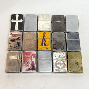 ZIPPO ジッポー オイルライター 中古 15個セット まとめ売り 動作未確認ジャンク扱い