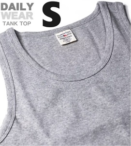 AVIREX アヴィレックス RIB TANK TOP グレー Sサイズ / DAILY リブ タンクトップ / デイリーウェア 新品 アビレックス 灰色