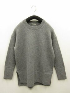 セオリーリュクス TheoryLuxe ★ 定価￥35200(税込) サイド スリット入 カシミヤ混 クルー ネック ニット ★ サイズ38