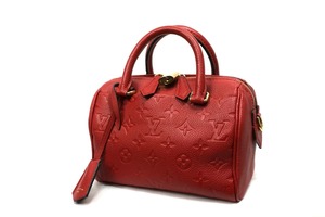 LOUIS VUITTON ルイヴィトン スピーディバンドリエール20 モノグラム アンプラント レッド ハンドバッグ スリーズ M42395 ストラップ無し