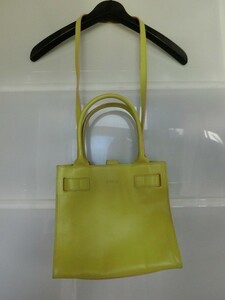 FURLA ショルダー ハンド バッグ 2way イエロー フルラ