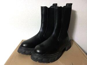 VIRON Paradigm CHELSEA BOOT BLACK APPLEサイドゴア ブーツ ビーガンレザー 42 アップルスキン ブラック 黒 メンズ スニーカー