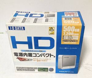 io-data HD 500GB 外付けハードディスク 電源内蔵コンパクト