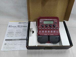 【中古 通電・動作確認済】ZOOM ズーム　ベース用　マルチエフェクター　B1FOUR 音楽　エフェクター