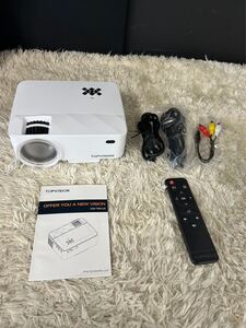 【1円スタート！動作確認済み！】TOPVISION LED Projector プロジェクター T21 ホームシアター ミニプロジェクター/TH12149-宅80