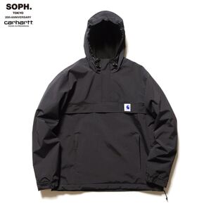 【美品】SOPHNET. X CARHARTT NIMBUS PULL OVER ソフネット×カーハート プルオーバー サイズS ブラック