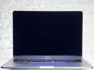 MacBook Pro (13-inch, 2018）液晶表示OK ロジックボード穴あけ処理　スペースグレー　通電不可ジャンク扱い（PC2台同封可