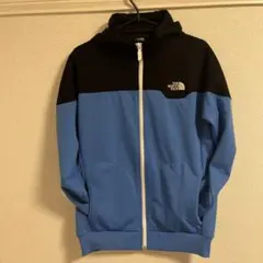 THE NORTH FACE パーカー 青/黒 フード付き