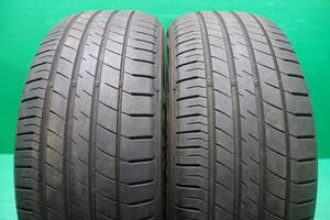 L2751-20 送料無料 225/55R17 サマータイヤ 夏 2本セット ダンロップ LE MANS Ⅴ 7分山 2020年製 パンクチェック済