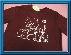 即決◆あらいぐまラスカル　アニメ◆長袖Tシャツ【L】新品タグ付き　エンジ　メンズサイズ　ロンT◆