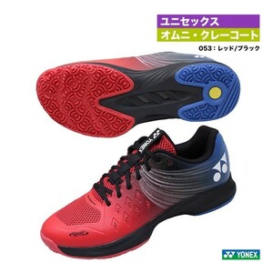 【SHTAD4GC(053)24.0】YONEX(ヨネックス) テニスシューズ パワークッション エアラスダッシュ4GC レッド/ブラック 新品未使用 2023年 発売