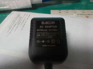 ELECOM　DC 7.5V 800mA　DV-7580J