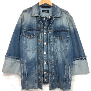 DIESEL ディーゼル VISEMAC フリルデニムジャケット SIZE: XS レディース オーバーサイズ LH632024081406