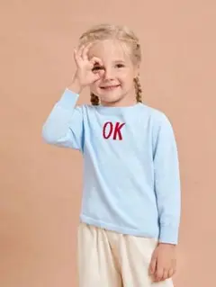 SHEIN 女の子幼児 文字パターン セーター