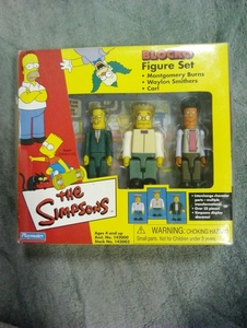 THE SIMPSONS BLOCKO Figure Set Burns Smithers Carl　ザ・シンプソンズ　ブロコ　フィギュア　アメリカ　コミック　レアキャラ　FOX