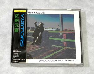 即決！★佐野元春★VISITORS★ビジターズ★初期盤CD 35 8H-10 欠損箱帯3500円★中古！